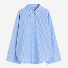 Рубашка H&amp;M Oversized Cotton, синий H&M