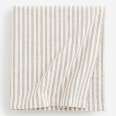 Скатерть H&amp;M Home Striped Cotton, бежевый