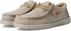 Лоферы Wally Ascend Woven Slip-On Casual Shoes Hey Dude, цвет Walnut