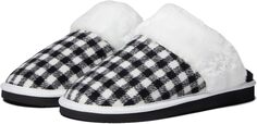 Тапочки Chesney Minnetonka, цвет Black White Check