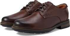 Оксфорды Un Shire Low Clarks, коричневая кожа