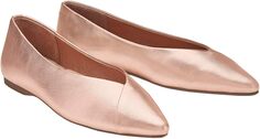 Балетки Goldfinch Leather Flat Birdies, цвет Rose Gold