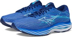 Кроссовки Wave Rider 27 Mizuno, цвет Ultramarine/White