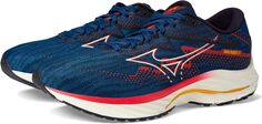 Кроссовки Wave Rider 27 Mizuno, цвет Blue Opal/Papyrus