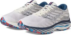 Кроссовки Wave Rider 26 Mizuno, цвет Snow White/Silver