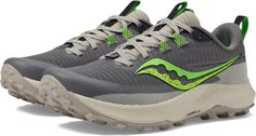 Кроссовки Peregrine 13 Saucony, цвет Gravel/Slime