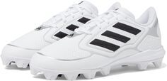 Бутсы Softball PureHustle 3 Molded adidas, цвет Footwear White/Core Black/Silver Metallic