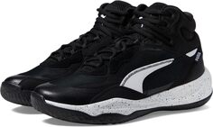 Кроссовки Playmaker Pro Mid Splatter PUMA, цвет Puma Black/Puma White