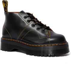 Ботинки на шнуровке Church Quad Dr. Martens, цвет Black Vintage Smooth