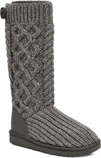 Сапоги Classic Cardi Cabled Knit UGG, серый