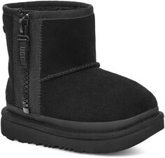 Сапоги Classic Mini Zipper Tape Logo UGG, черный