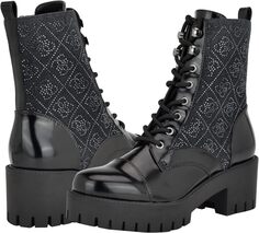 Ботинки на шнуровке Waitea GUESS, цвет Black Denim
