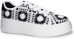 Кроссовки Recreation Crochet Sneakers Dirty Laundry, цвет Black/White Multi
