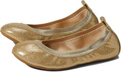 Балетки Miss Samara Glitter Ballet Flat Yosi Samra, цвет Champagne Patent Glitter