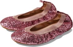 Балетки Miss Samara Glitter Ballet Flat Yosi Samra, цвет Rose Gold Chunky Glitter