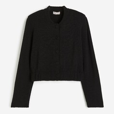 Пиджак H&amp;M Knit With Shoulder Pads, черный H&M