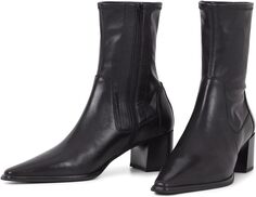 Ботильоны на каблуке Giselle Leather Stretch Bootie Vagabond Shoemakers, черный