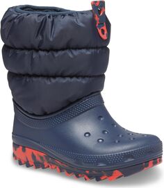 Зимние ботинки Classic Neo Puff Boot Crocs, темно-синий