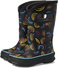 Резиновые сапоги Rain Boots Wild Rainbows Bogs, цвет Black Multi