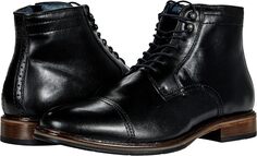 Ботинки на шнуровке XC Flex Raleigh Cap Toe Zip Johnston &amp; Murphy, цвет Black Full Grain