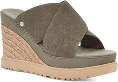 Босоножки Abbot Slide UGG, цвет Moss Green