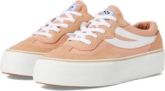 Кроссовки 3041 Revolley Color-Block Platform Superga, цвет Rose Dusty/Full White