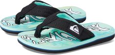 Шлепанцы Quiksilver Kids Molokai Layback II Flip Flops Quiksilver, цвет Green/Blue/Yellow