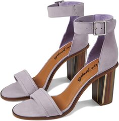 Босоножки Serenity Heel Free People, цвет Lavender Suede