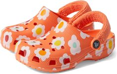 Сабо Zen Garden Sensory Classic Terry Cloth Clog Crocs, цвет Persimmon/Multi