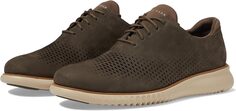 Оксфорды 2.Zerogrand Laser Wing Tip Oxford Lined Cole Haan, цвет Deep Olive Nubuck/Oat