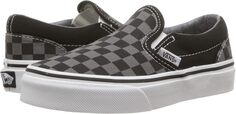 Кроссовки Classic Slip-On Vans, цвет (Checkerboard) Black/Pewter