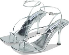 Босоножки Annie Heeled Sandal Steve Madden, цвет Silver