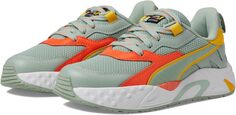 Кроссовки RS-TRCK Brand Love PUMA, цвет Green Fog/Hot Heat/Yellow Sizzle