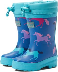 Резиновые сапоги Prancing Horses Sherpa Lined Rain Boots Hatley, синий