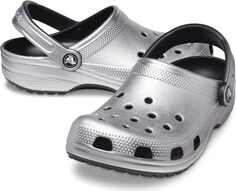 Сабо Classic Clog - Glitter Crocs, цвет Silver Metallic