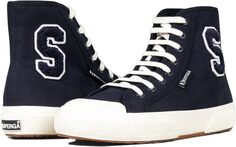 Кроссовки 2295 Cotton Terry Patch Superga, цвет Navy/White Avorio/Full Avorio