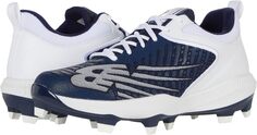 Бутсы PL4040v6 New Balance, цвет Team Navy/White