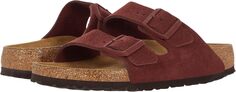 Сандалии на плоской подошве Arizona Soft Footbed - Suede (Unisex) Birkenstock, цвет Chocolate Suede