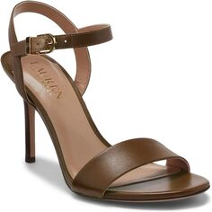 Босоножки Gwen Nappa Leather Sandal LAUREN Ralph Lauren, цвет Botanic Green