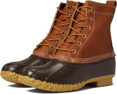 Зимние ботинки Bean Boot 8&quot; Leather Primaloft Flannel Lined L.L.Bean, цвет Tan/Brown/Gum/Classic Navy L.L.Bean®