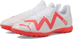 Бутсы Future Play Turf Training PUMA, цвет PUMA White/Fire Orchid