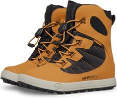 Зимние ботинки Snow Bank 4.0 Waterproof Merrell, цвет Wheat/Black