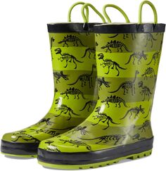 Резиновые сапоги Dino Bones Rain Boot Western Chief, зеленый
