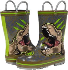 Резиновые сапоги Jurassic World Rain Boot 0JPF501 Favorite Characters, зеленый