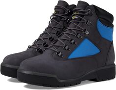 Ботинки на шнуровке Field Boot 6&quot; F/L Waterproof Timberland, цвет Dark Grey Nubuck Blue