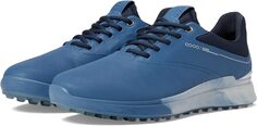 Кроссовки S-Three GORE-TEX Waterproof Golf Hybrid Golf Shoes ECCO, цвет Retro Blue/White/Marine Cow Leather