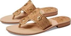 Шлепанцы Jacks Flat Sandal Jack Rogers, цвет Natural Cork/Gold