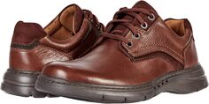 Оксфорды Un Brawley Pace Clarks, цвет Mahogany Tumbled Leather