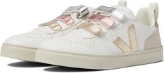 Кроссовки Small V-10 Hook-and-Loop VEJA, цвет Multicolor Extra White/Shiny