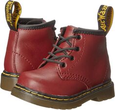 Ботинки на шнуровке 1460 Infant Brooklee B Lace Up Fashion Boot Dr. Martens, цвет Cherry Red Softy T 2